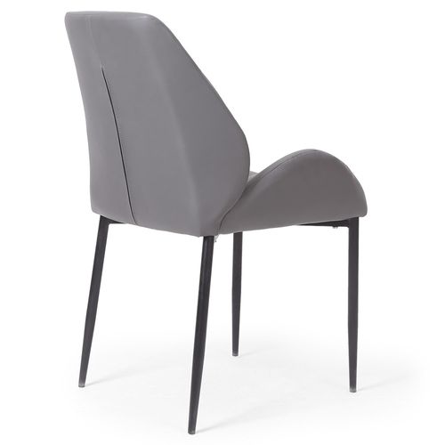 Chaise Simili Gris Prinsia - Photo n°3; ?>