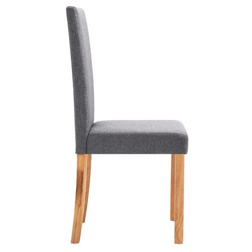 Chaise Tissu Gris Clair Et Bois De Caoutchouc Quiso - Lot De 4 14 Chaise tissu gris clair et bois de caoutchouc Quiso - Lot de 4 - Photo n°2; ?>