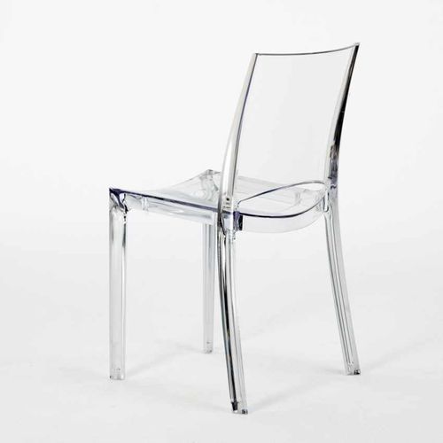 Chaise Transparente empilable Eklat - Photo n°3; ?>