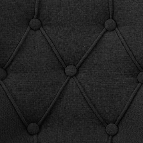 Chaises de salle à manger 4 pcs Noir Tissu 14 - Photo n°3; ?>