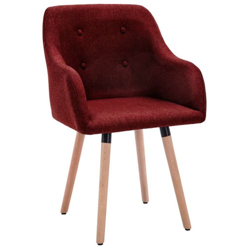 Chaises De Salle à Manger 4 Pcs Rouge Bordeaux Tissu Konfa 16 Chaises de salle à manger 4 pcs Rouge bordeaux Tissu Konfa - Photo n°2; ?>