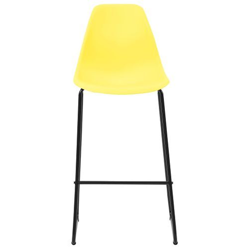 Chaises haute de bar jaune et noir Skoza - Lot de 2 - Photo n°3; ?>