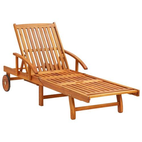 Chaises Longues 2 Pcs Avec Coussins Bois D'acacia Solide 9 24 Chaises longues 2 pcs avec coussins Bois d'acacia solide 9 - Photo n°2; ?>