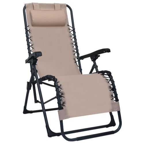 Chaises Pliables De Terrasse 2 Pcs Taupe Textilène 16 Chaises pliables de terrasse 2 pcs Taupe Textilène - Photo n°2; ?>