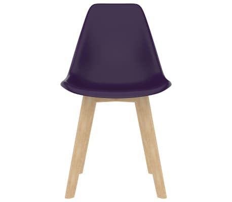 Chaises scandinave bois clair et assise violet Norva - Lot de 2 - Photo n°2; ?>