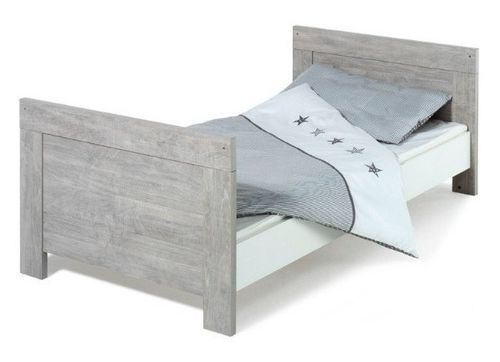 Chambre bébé Nordic Driftwood lit évolutif 70x140 cm et commode bois gris et blanc - Photo n°3; ?>