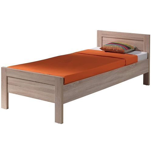 Chambre enfant 3 pièces lit sommier et chevet bois chêne clair Aline - Photo n°2; ?>