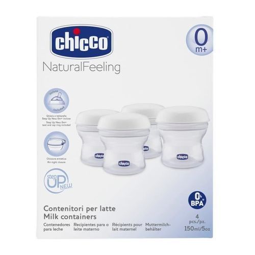 CHICCO 4 Récipients pour lait maternel - Photo n°2; ?>