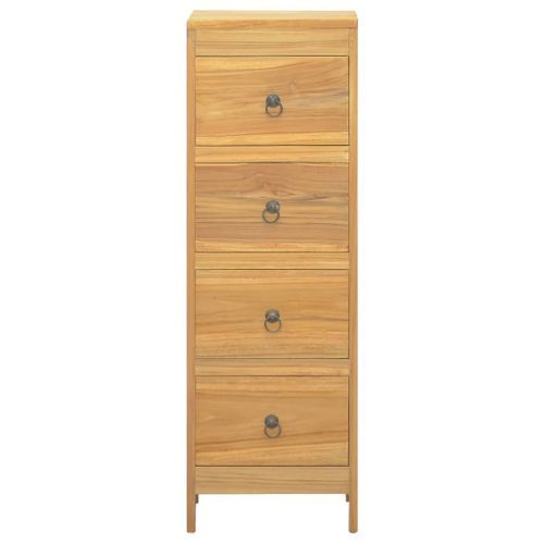 Chiffonnier 30x30x90 cm Bois massif de teck - Photo n°2; ?>