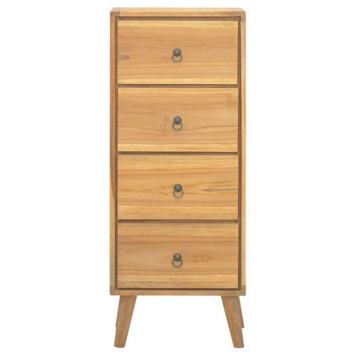 Chiffonnier 40x30x100 cm Bois massif de teck - Photo n°3; ?>