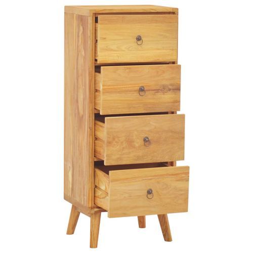 Chiffonnier 40x30x100 cm Bois massif de teck - Photo n°2; ?>