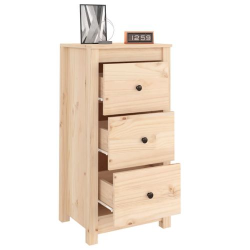 Chiffonnier 40x35x80 cm Bois massif de pin - Photo n°3; ?>