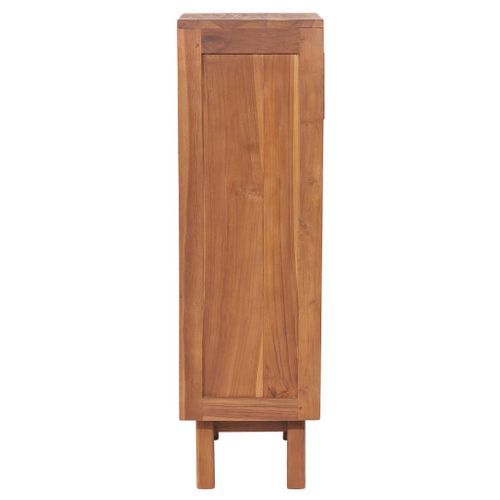 Chiffonnier 5 tiroirs 40x30x100 cm Bois de teck massif - Photo n°3; ?>