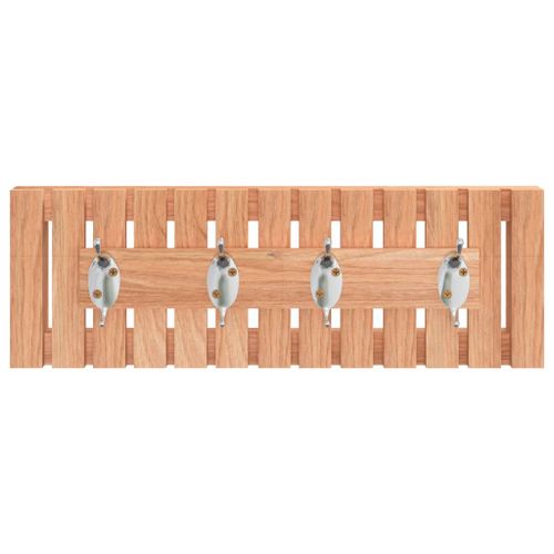 Cintre mural 42x8,5x14 cm Bois massif de noyer - Photo n°3; ?>