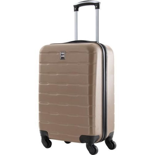 CITY BAG Valise Cabine ABS 4 Roues Champagne 2 - Photo n°2; ?>