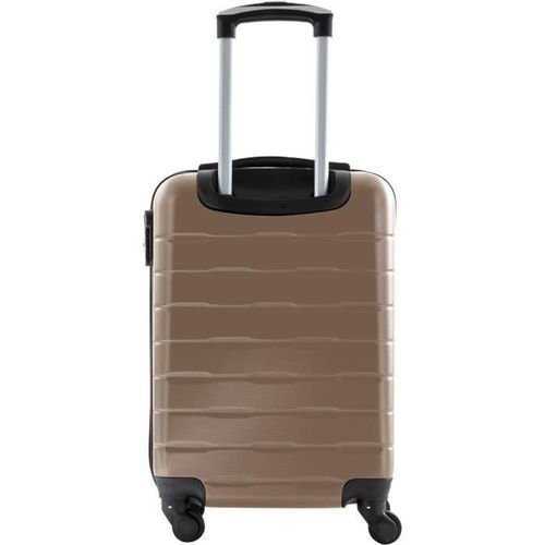 CITY BAG Valise Cabine ABS 4 Roues Champagne 2 - Photo n°3; ?>