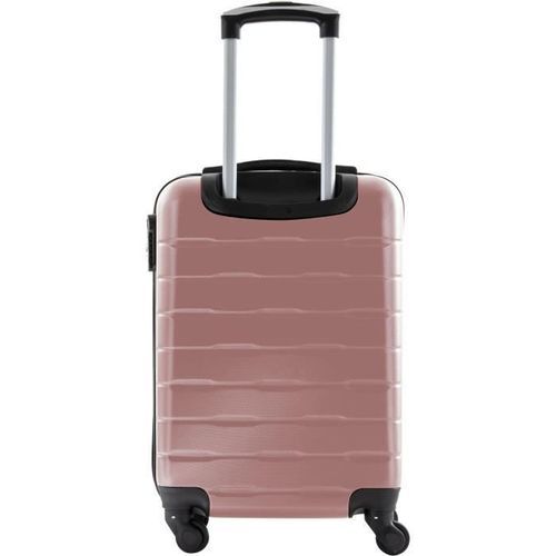 CITY BAG Valise Cabine ABS 4 Roues Rose 2 - Photo n°3; ?>