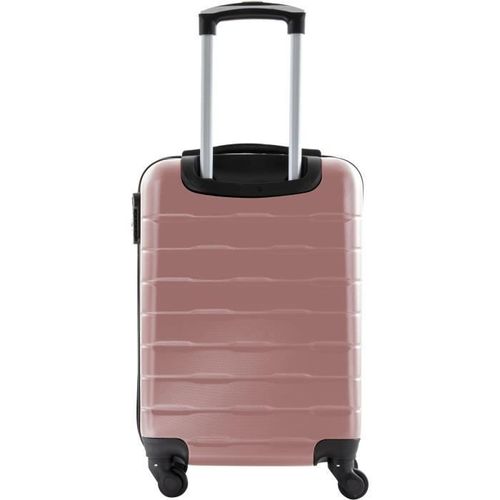 CITY BAG Valise Cabine ABS 4 Roues Rose - Photo n°3; ?>