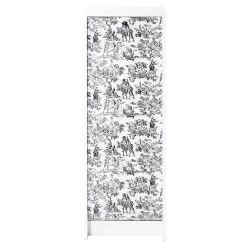 Classeur à rideau blanc imprimé toile de Jouy Boost - Photo n°2; ?>