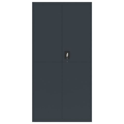 Classeur anthracite 90x40x180 cm Acier - Photo n°3; ?>