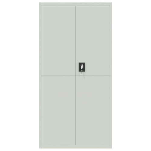 Classeur gris clair 90x40x180 cm acier - Photo n°3; ?>