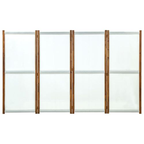 Cloison de séparation 4 panneaux Blanc crème 280x170 cm - Photo n°3; ?>