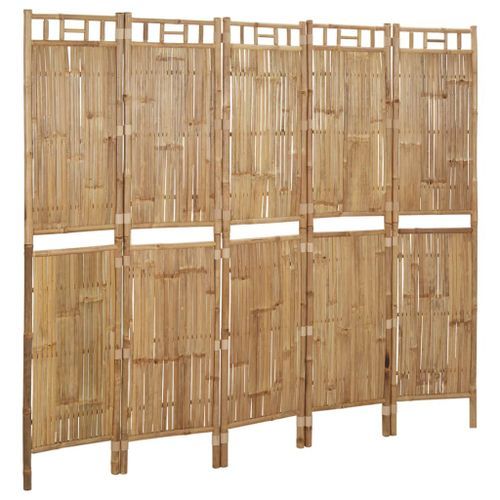 Cloison de séparation 5 panneaux Bambou 200x180 cm - Photo n°2; ?>