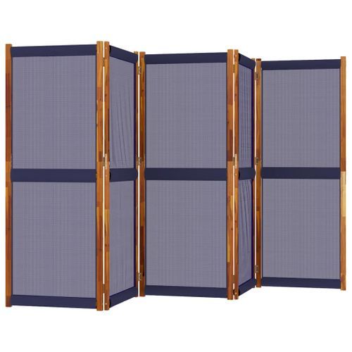 Cloison de séparation 5 panneaux bleu foncé 350x180 cm - Photo n°3; ?>