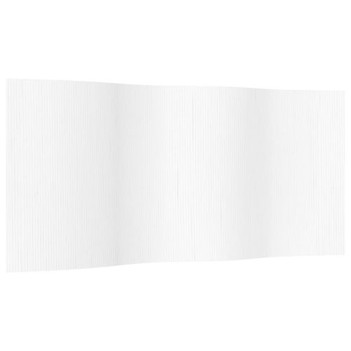 Cloison de séparation blanc 165x400 cm bambou - Photo n°2; ?>