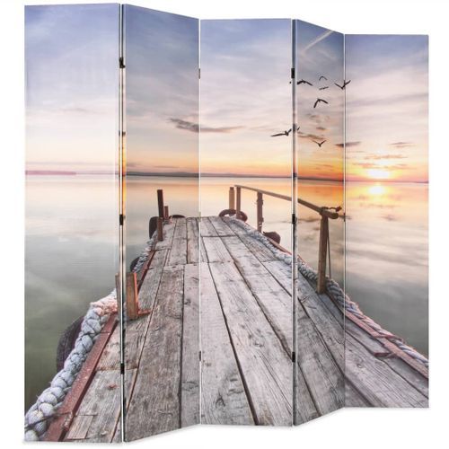 Cloison de séparation pliable 200 x 170 cm Lac - Photo n°3; ?>