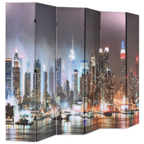 Cloison de séparation pliable 228 x 170 cm New York la nuit - Photo n°3; ?>