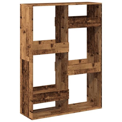 Cloison de séparation vieux bois 100x33x135cm bois d'ingénierie - Photo n°2; ?>