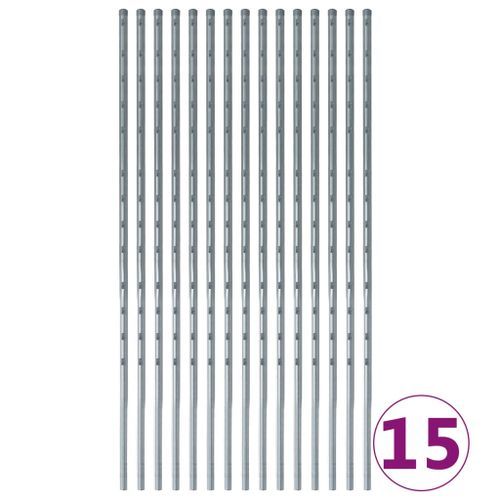 Clôture avec poteaux Fer enduit de zinc 50 m 120/10/30 - Photo n°3; ?>