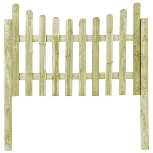 Clôture de jardin avec 4 poteaux Pin imprégné 510x120 cm - Photo n°2; ?>