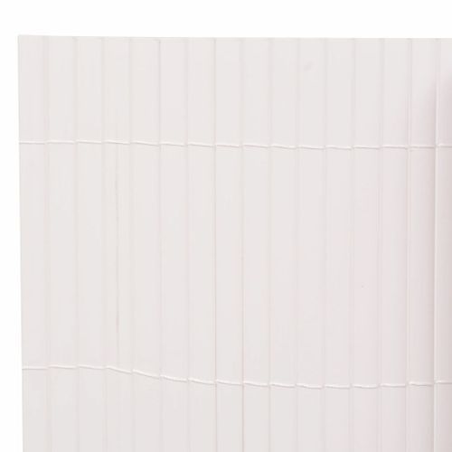 Clôture de jardin Double face 90 x 300 cm Blanc - Photo n°3; ?>