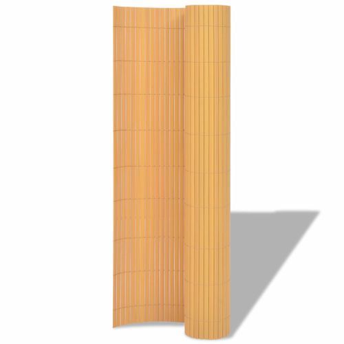 Clôture de jardin Double face PVC 90 x 500 cm Jaune - Photo n°2; ?>