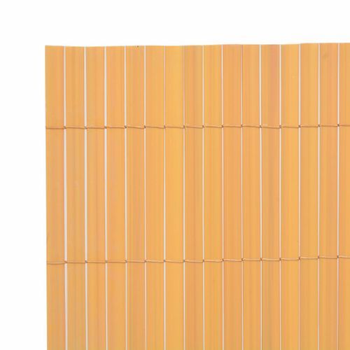 Clôture de jardin Double face PVC 90 x 500 cm Jaune - Photo n°3; ?>