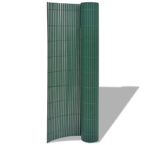 Clôture de jardin Double face PVC 90 x 500 cm Vert - Photo n°2; ?>