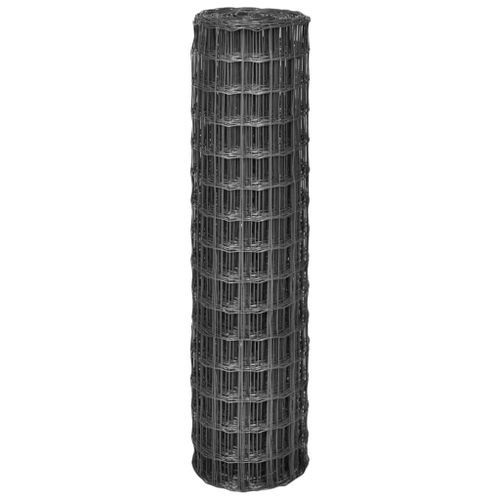 Clôture Euro Acier 10 x 1,5 m Gris 5 - Photo n°2; ?>