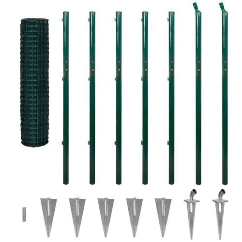 Clôture Euro Acier 10 x 1,96 m Vert 2 - Photo n°2; ?>