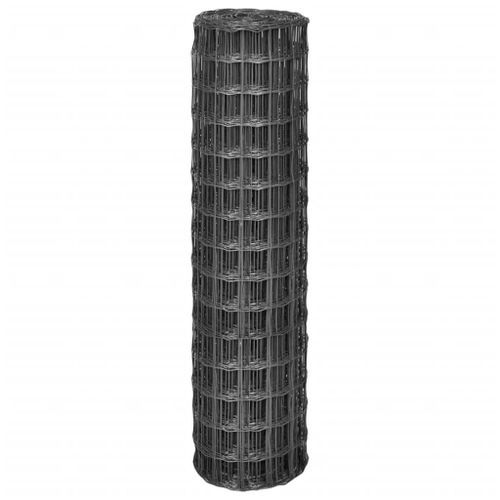 Clôture Euro Acier 25 x 1,5 m Gris 6 - Photo n°2; ?>