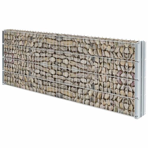 Clôture gabion 2D Acier galvanisé 2,008x0,83m 10m total Argenté - Photo n°3; ?>