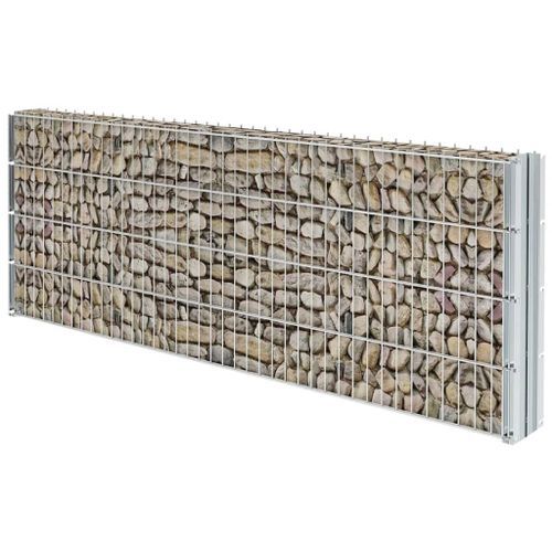 Clôture gabion 2D Acier galvanisé 2,008x0,83m 20m total Argenté - Photo n°3; ?>