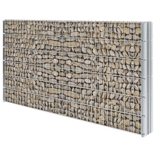 Clôture gabion 2D Acier galvanisé 2,008x1,23m 6 m total Argenté - Photo n°3; ?>