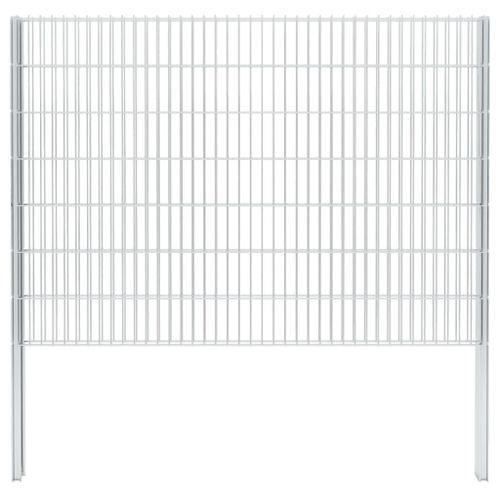 Clôture Gabion 2D Acier Galvanisé 2,008x1,43m 12m Total Argenté 24 Clôture gabion 2D Acier galvanisé 2,008x1,43m 12m total Argenté - Photo n°2; ?>