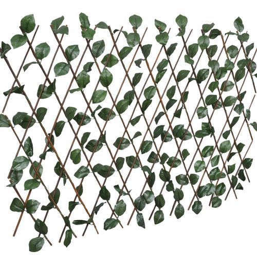 Clôtures à treillis de saule 5pcs feuille artificielle 180x30cm - Photo n°2; ?>