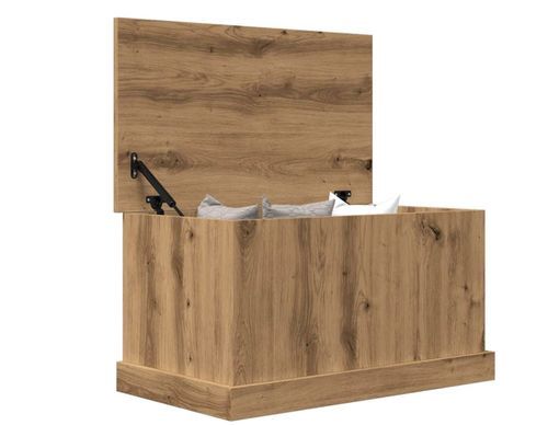 Coffre de rangement en bois Homira L 70 x H 38 x P 40 cm - Classique et intemporel - Photo n°2; ?>