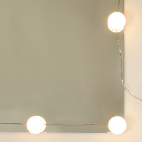 Coiffeuse avec LED Chêne marron 74,5x40x141 cm - Photo n°3; ?>