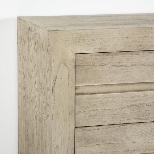 Commode 6 tiroirs bois massif peint gris voilé Nico - Photo n°2; ?>