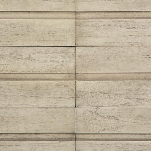 Commode 6 tiroirs bois massif peint gris voilé Nico - Photo n°3; ?>